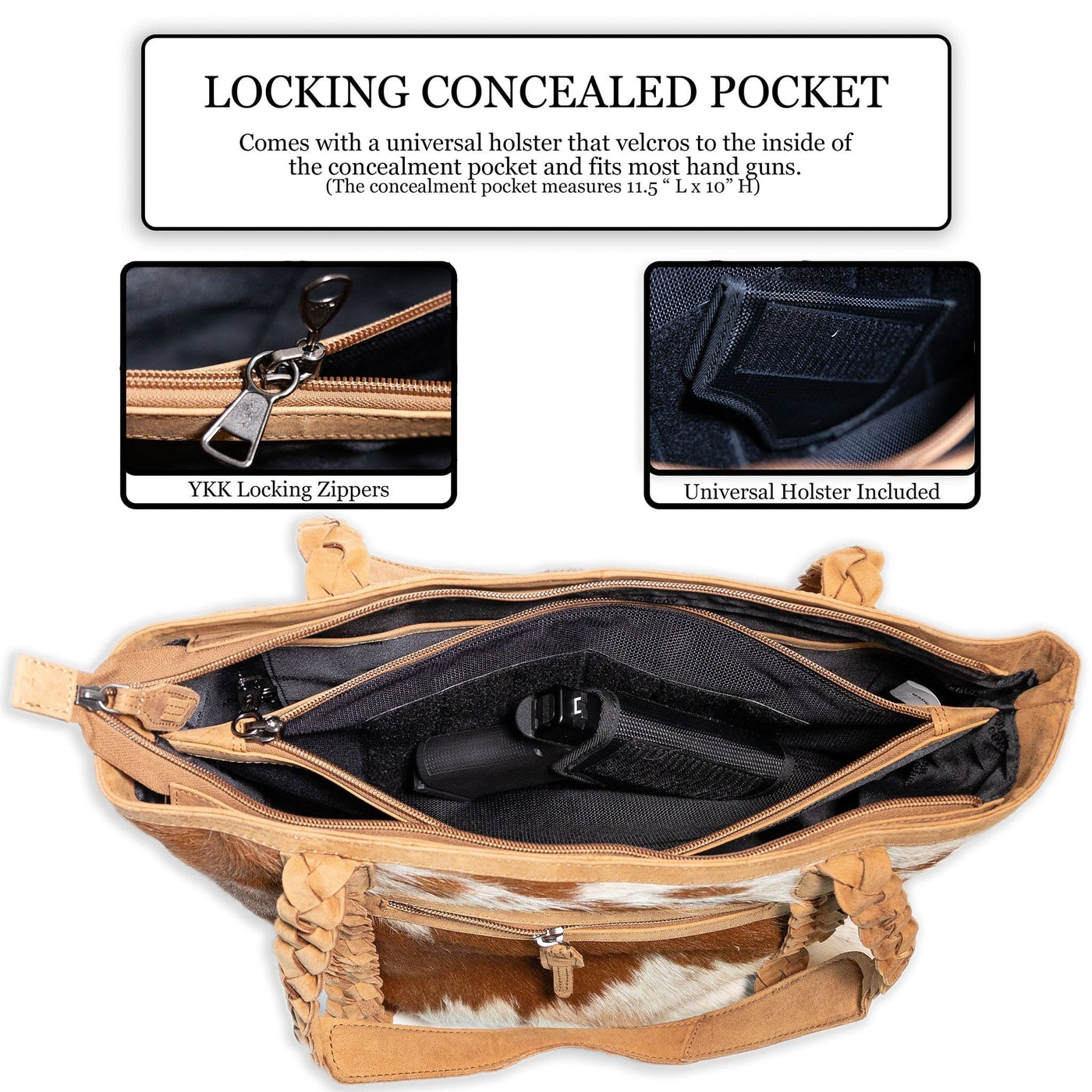 Concealed Carry Riley Tote by UC Leather