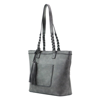 Lady Conceal Concealed Carry Purse Cinnamon Concealed Carry Cora Tote Bag by Lady Conceal