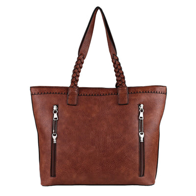 Lady Conceal Concealed Carry Purse Cinnamon Concealed Carry Cora Tote Bag by Lady Conceal