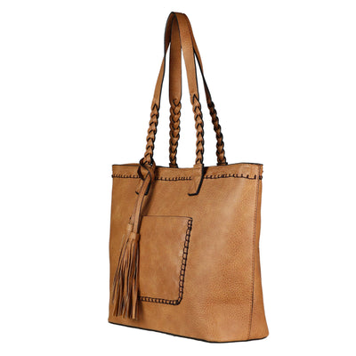 Lady Conceal Concealed Carry Purse Cinnamon Concealed Carry Cora Tote Bag by Lady Conceal