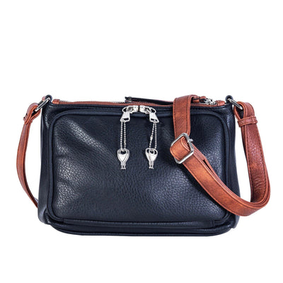 Lady Conceal Concealed Carry Purse Black Concealed Carry Hailey Crossbody Bag by Lady Conceal