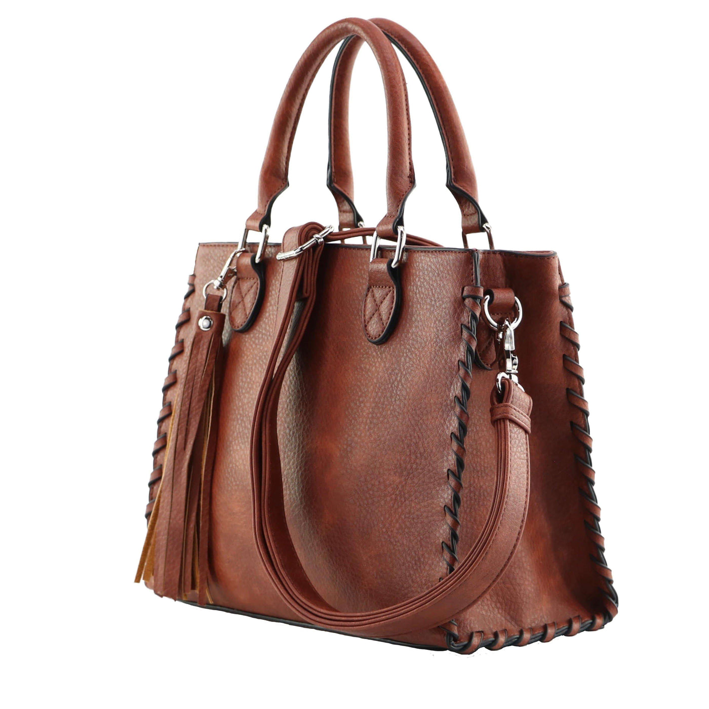 Lady Conceal Concealed Carry Purse Mahogany Concealed Carry Ann Satchel Bag by Lady Conceal