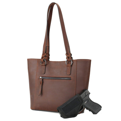 Lady Conceal Concealed Carry Purse Concealed Carry Maddie Leather Tote by Lady Conceal