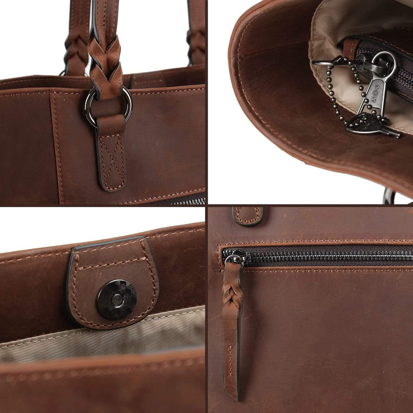 Lady Conceal Concealed Carry Purse Concealed Carry Maddie Leather Tote by Lady Conceal