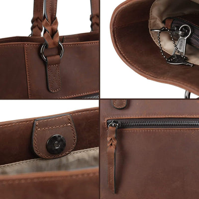 Lady Conceal Concealed Carry Purse Concealed Carry Maddie Leather Tote by Lady Conceal