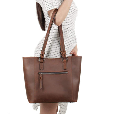 Lady Conceal Concealed Carry Purse Concealed Carry Maddie Leather Tote by Lady Conceal
