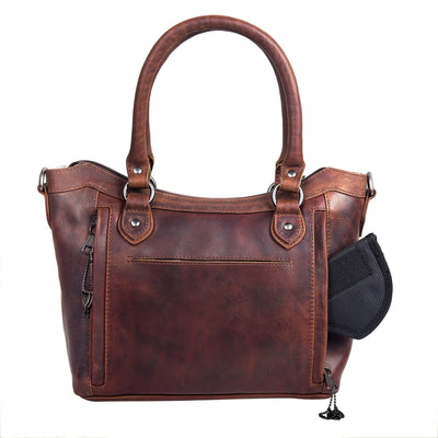 Concealed Carry Sadie Leather Satchel by Lady Conceal -  Lady Conceal -  designer purses -  black designer purse -  designer purse brands -  designer backpack purse -  designer purse sale -  womens designer purse sale -  designer purses black friday sale -  black and white designer purse -  black crossbody purse designer -  black owned purse designers -  woman designer purse -  designer purses for women 