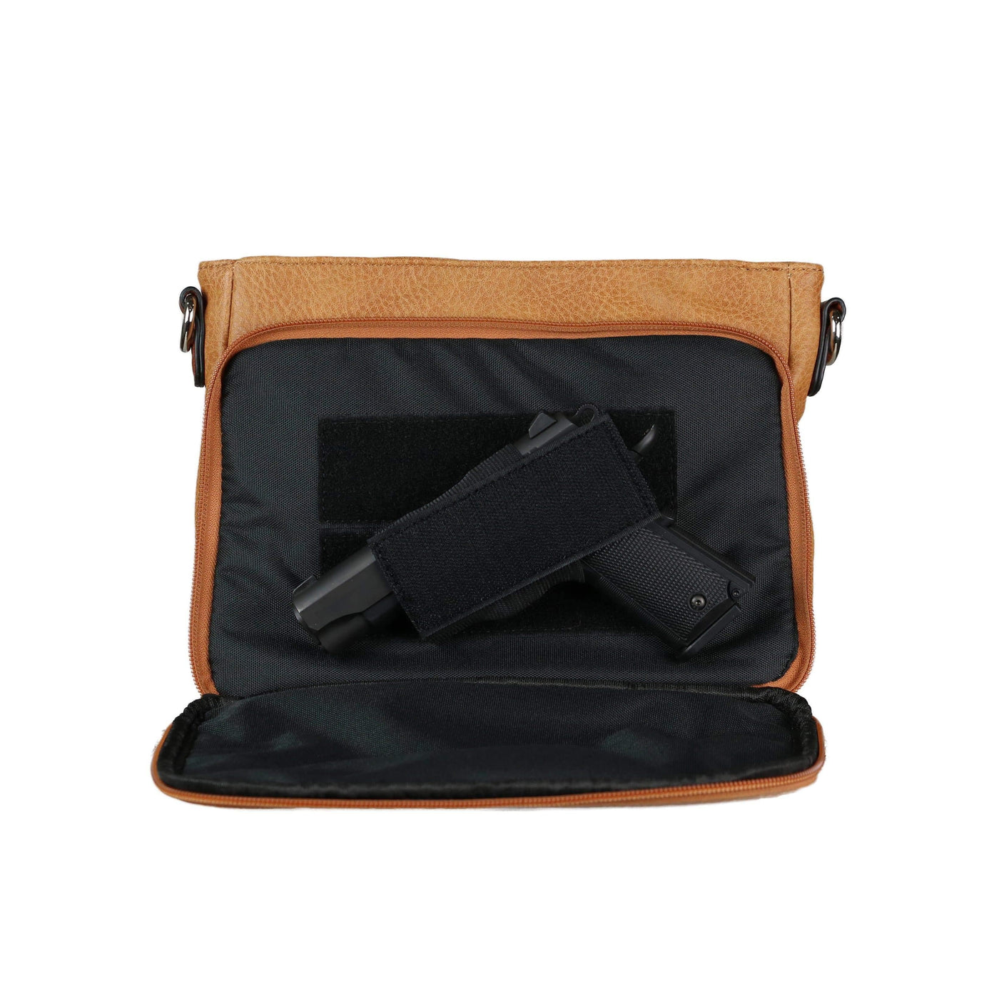 Lady Conceal Concealed Carry Purse Black Concealed Carry Stitched Skylar Crossbody Organizer