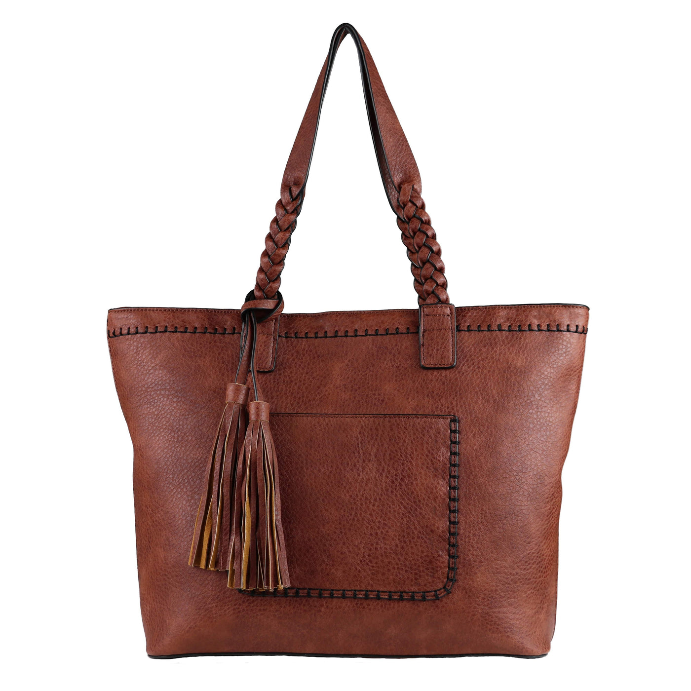 Lady Conceal Concealed Carry Purse Cinnamon Concealed Carry Cora Tote Bag by Lady Conceal
