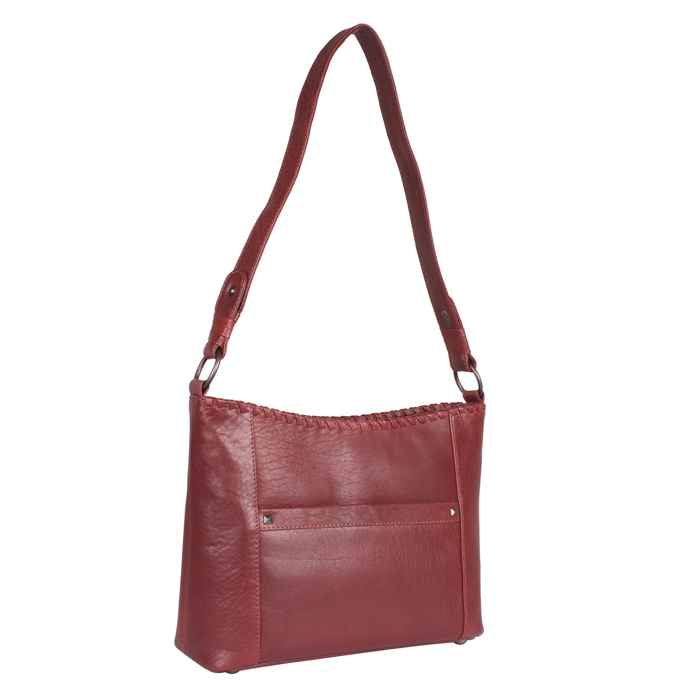 Lady Conceal Concealed Carry Purse Mahogany Concealed Carry Juliana Leather Hobo by Lady Conceal Red
