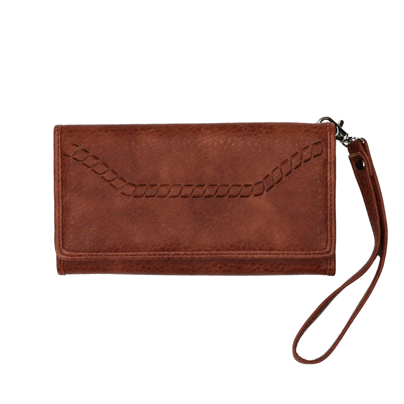 Lady Conceal Wallets Mahogany RFID Blocking Multi-Card Clutch Morgan Wallet