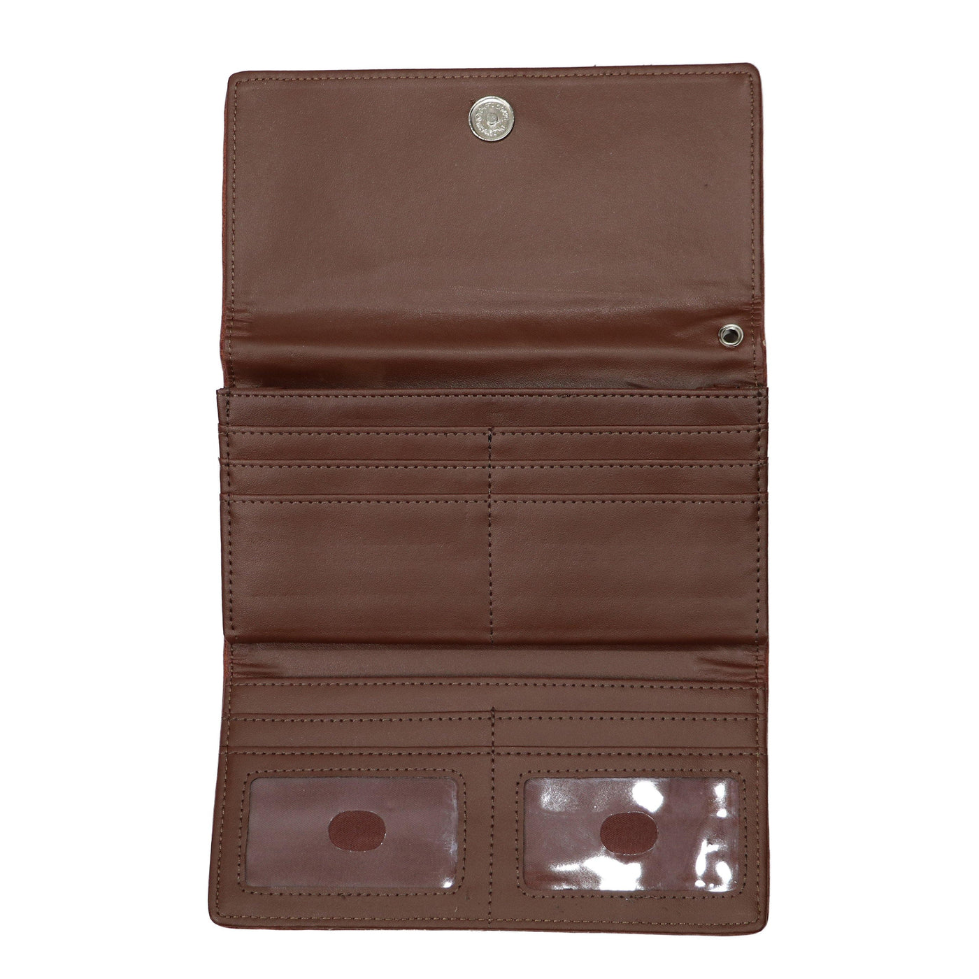 Lady Conceal Wallets Mahogany RFID Blocking Multi-Card Clutch Morgan Wallet