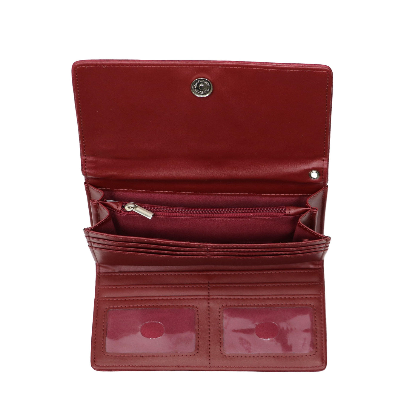 Lady Conceal Wallets Mahogany RFID Blocking Multi-Card Clutch Morgan Wallet