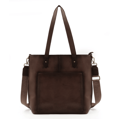 Concealed Carry Purse Coffee Concealed Carry Leather Tote/Crossbody by Montana West