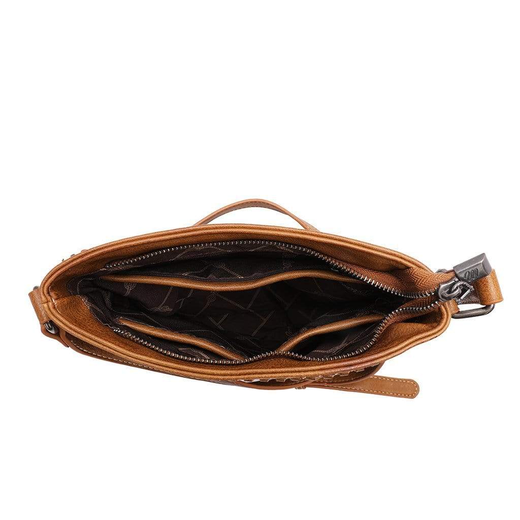 Montana West Concealed Carry Purse Brown Concealed Carry Crossbody Bag by Wrangler/Montana West