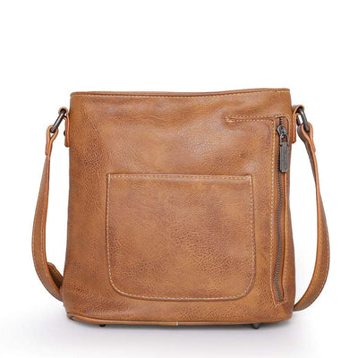 Montana West Concealed Carry Purse Brown Concealed Carry Crossbody Bag by Wrangler/Montana West