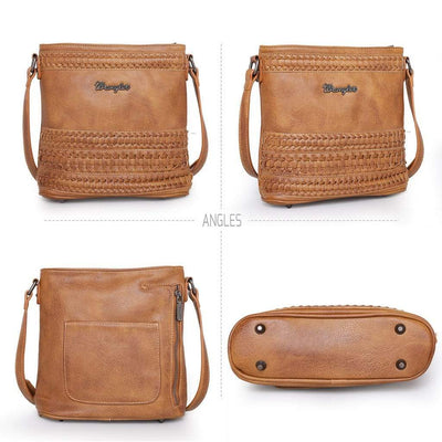 Montana West Concealed Carry Purse Brown Concealed Carry Crossbody Bag by Wrangler/Montana West