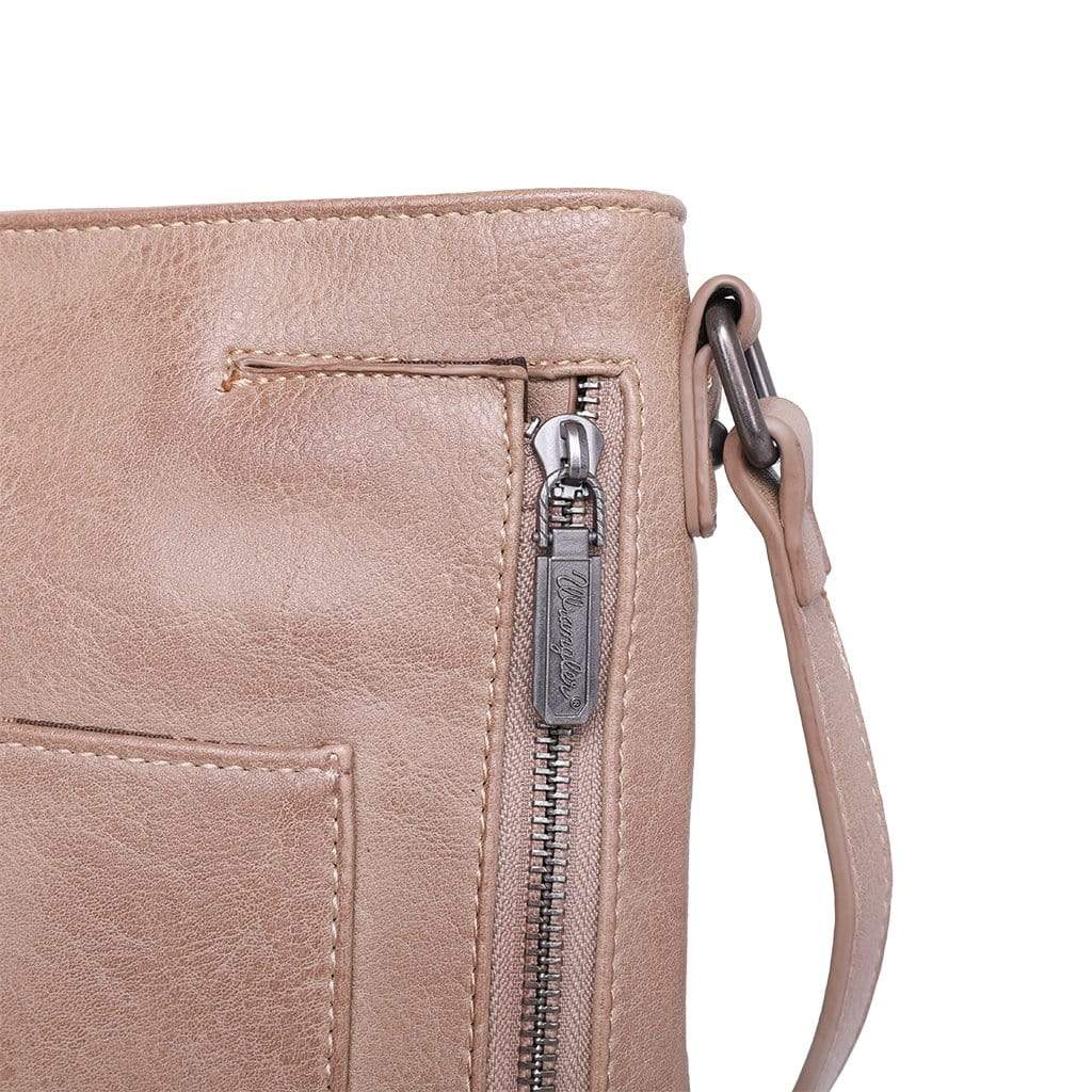 Montana West Concealed Carry Purse Brown Concealed Carry Crossbody Bag by Wrangler/Montana West