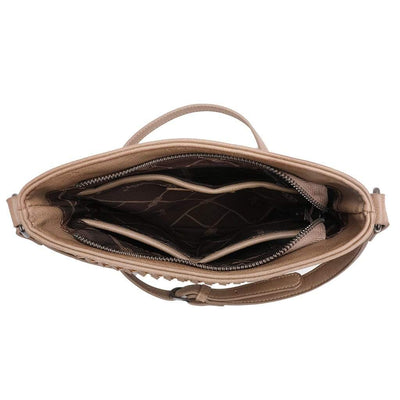 Montana West Concealed Carry Purse Brown Concealed Carry Crossbody Bag by Wrangler/Montana West