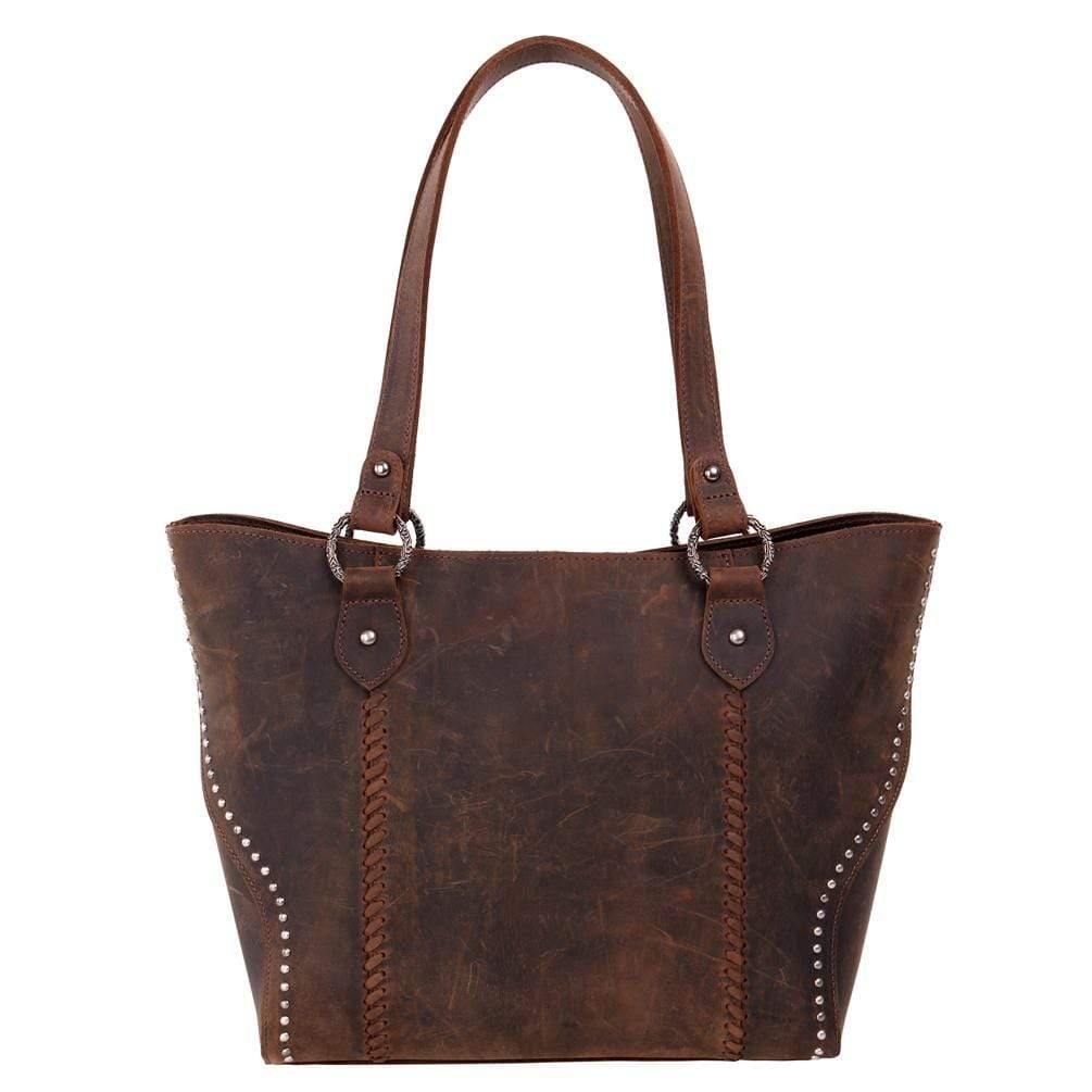 Montana West Concealed Carry Purse Distressed Leather Tote by Montana West