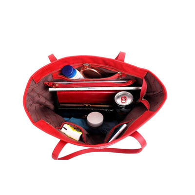 Montana West Concealed Carry Purse Bag Red Concealed Carry Leather Tote by Montana West