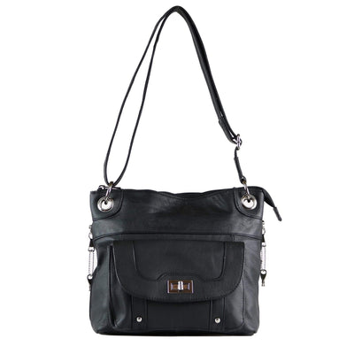 Concealed Carry Twist Lock Pocket Crossbody by Roma Leathers