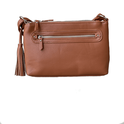  Concealed Carry Hailey Crossbody Purse Brown by Roma Leathers
