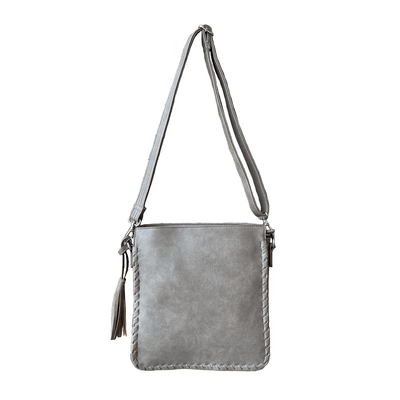  Concealed Carry Purse Gray Concealed Carry Braided Crossbody Purse by Roma Leathers