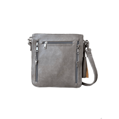  Concealed Carry Purse Gray Concealed Carry Braided Crossbody Purse by Roma Leathers