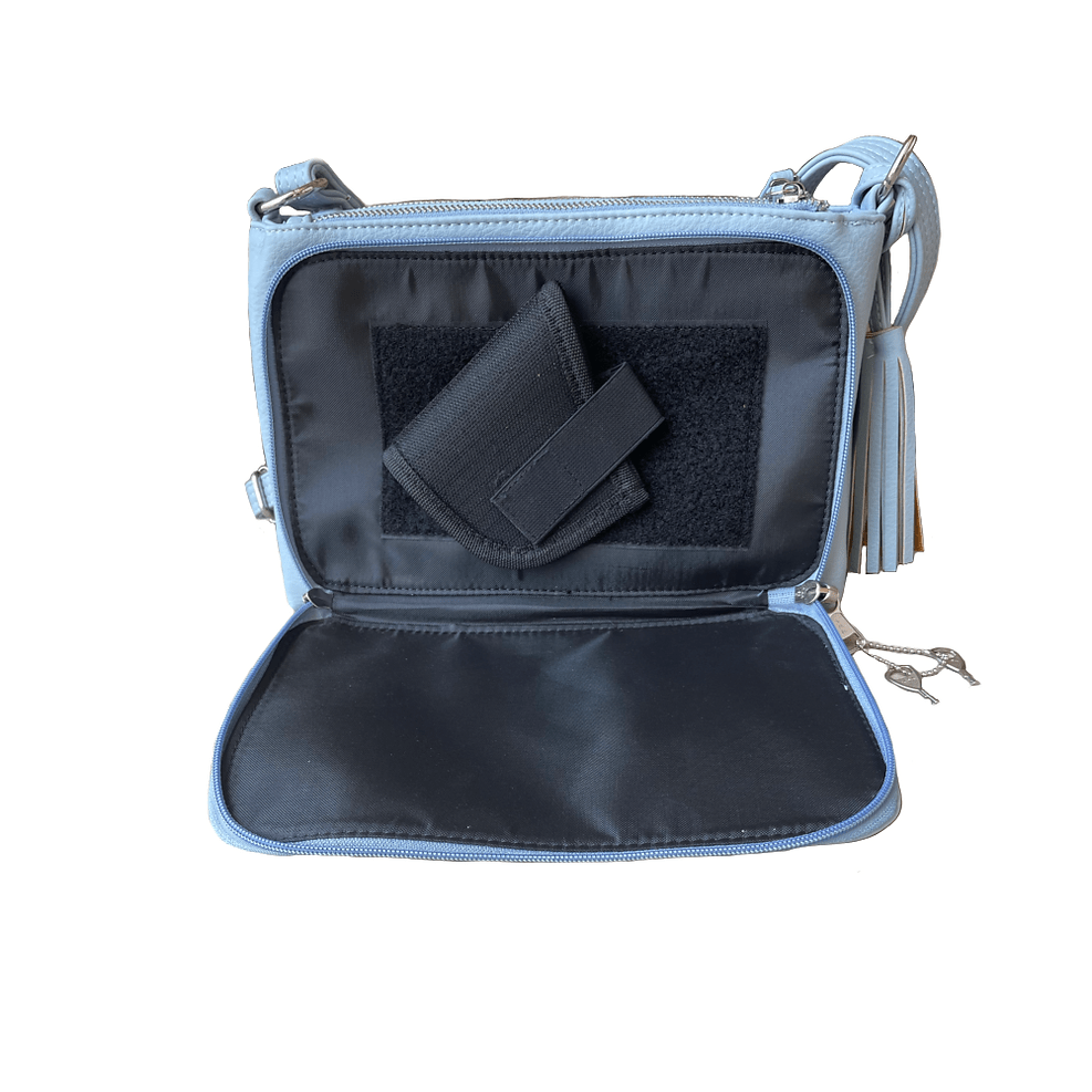  Concealed Carry Hailey Crossbody Purse Blue by Roma Leathers