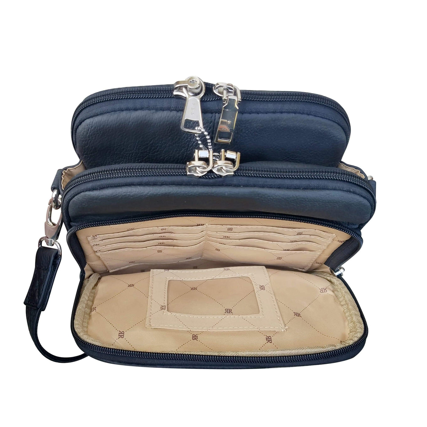 Concealed Carry Leather Crossbody Organizer by Roma Leathers