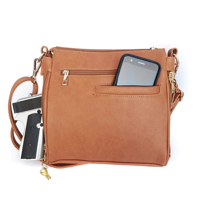 Concealed Carry Organizer Crossbody Purse by Roma Leathers