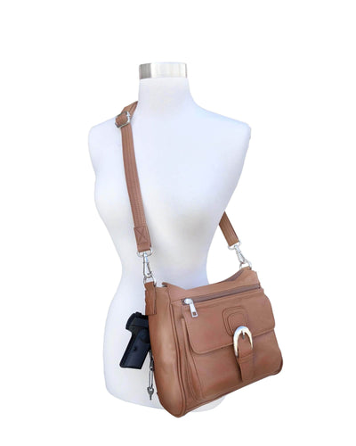 Concealed Carry Organizer Crossbody Purse by Roma Leathers