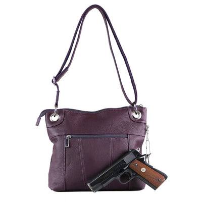 Concealed Carry Twist Lock Pocket Crossbody by Roma Leathers