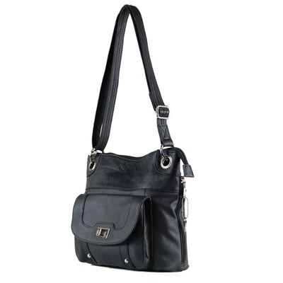 Concealed Carry Twist Lock Pocket Crossbody by Roma Leathers