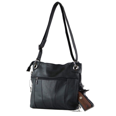 Concealed Carry Twist Lock Pocket Crossbody by Roma Leathers