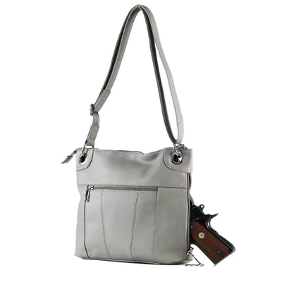 Concealed Carry Twist Lock Pocket Crossbody by Roma Leathers