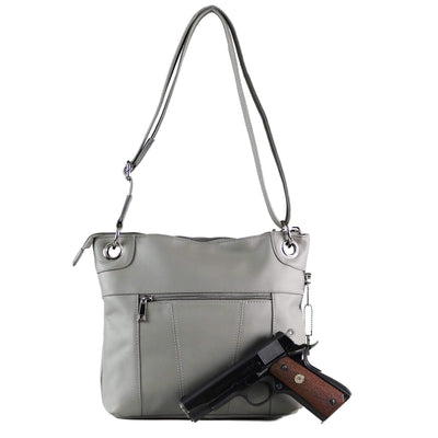 Concealed Carry Twist Lock Pocket Crossbody by Roma Leathers