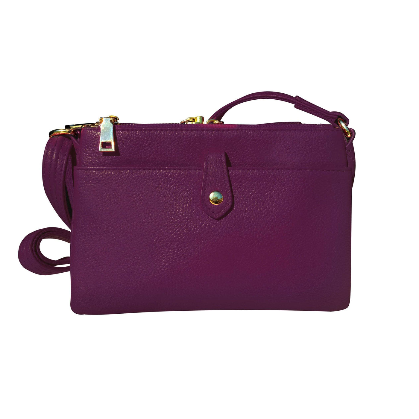 Roma Leathers Concealed Carry Purse Purple Concealed Carry Small Crossbody