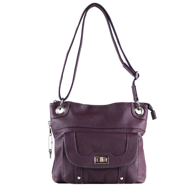 Concealed Carry Twist Lock Pocket Crossbody by Roma Leathers