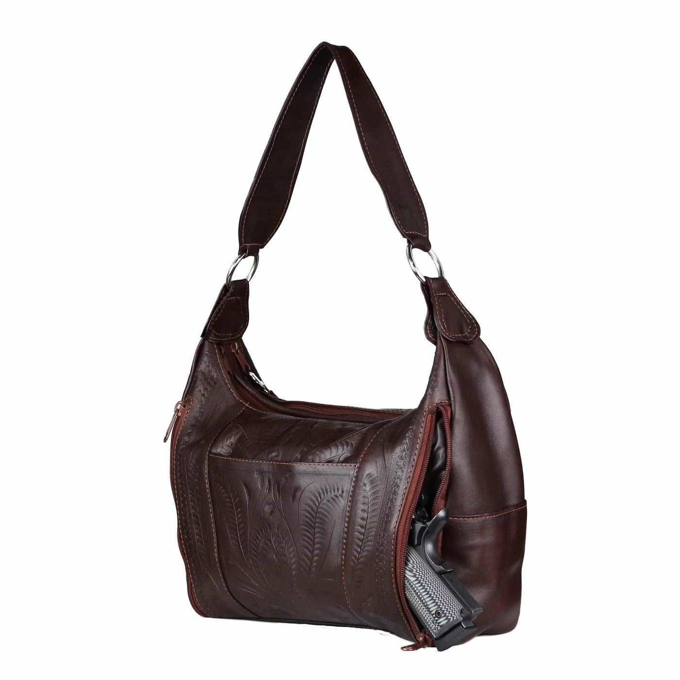 Concealed Carry Leather Satchel Purse by Ropin West