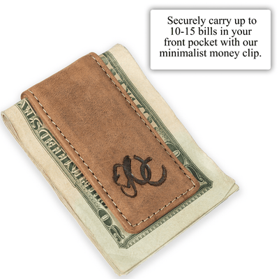 Urban Cowboy Apparel Brown Magnetic Money Clip