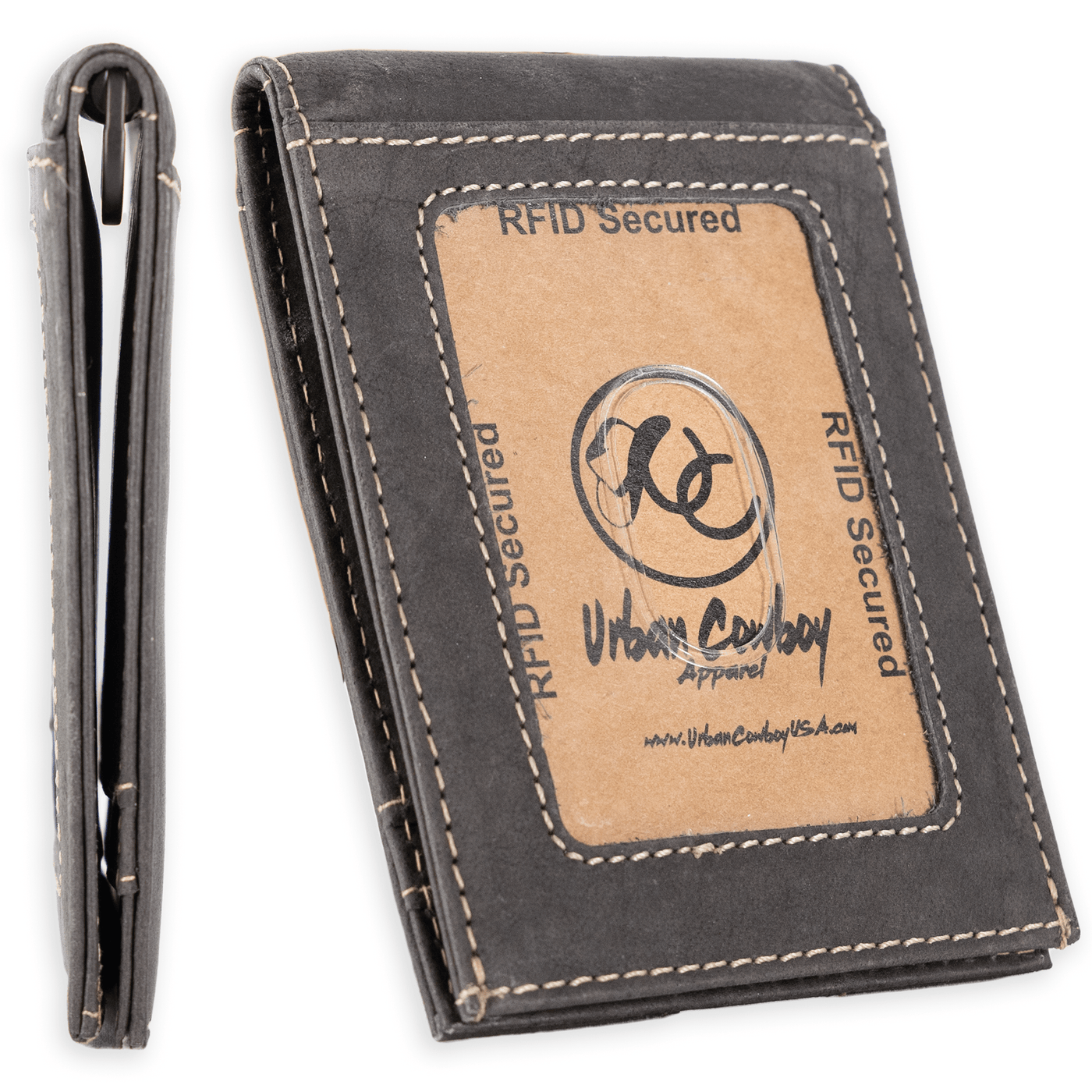 Urban Cowboy Apparel Wallet Leather Money Clip Bifold