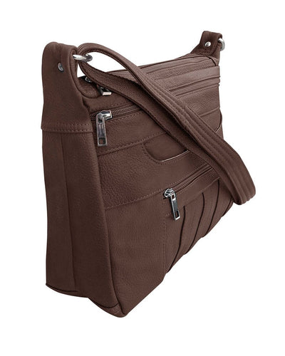 Concealed Carry Leather Crossbody Bag by Roma Leathers
