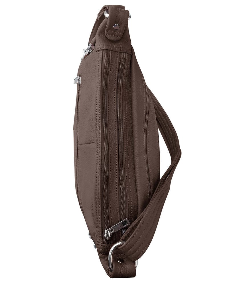 Concealed Carry Leather Crossbody Bag by Roma Leathers